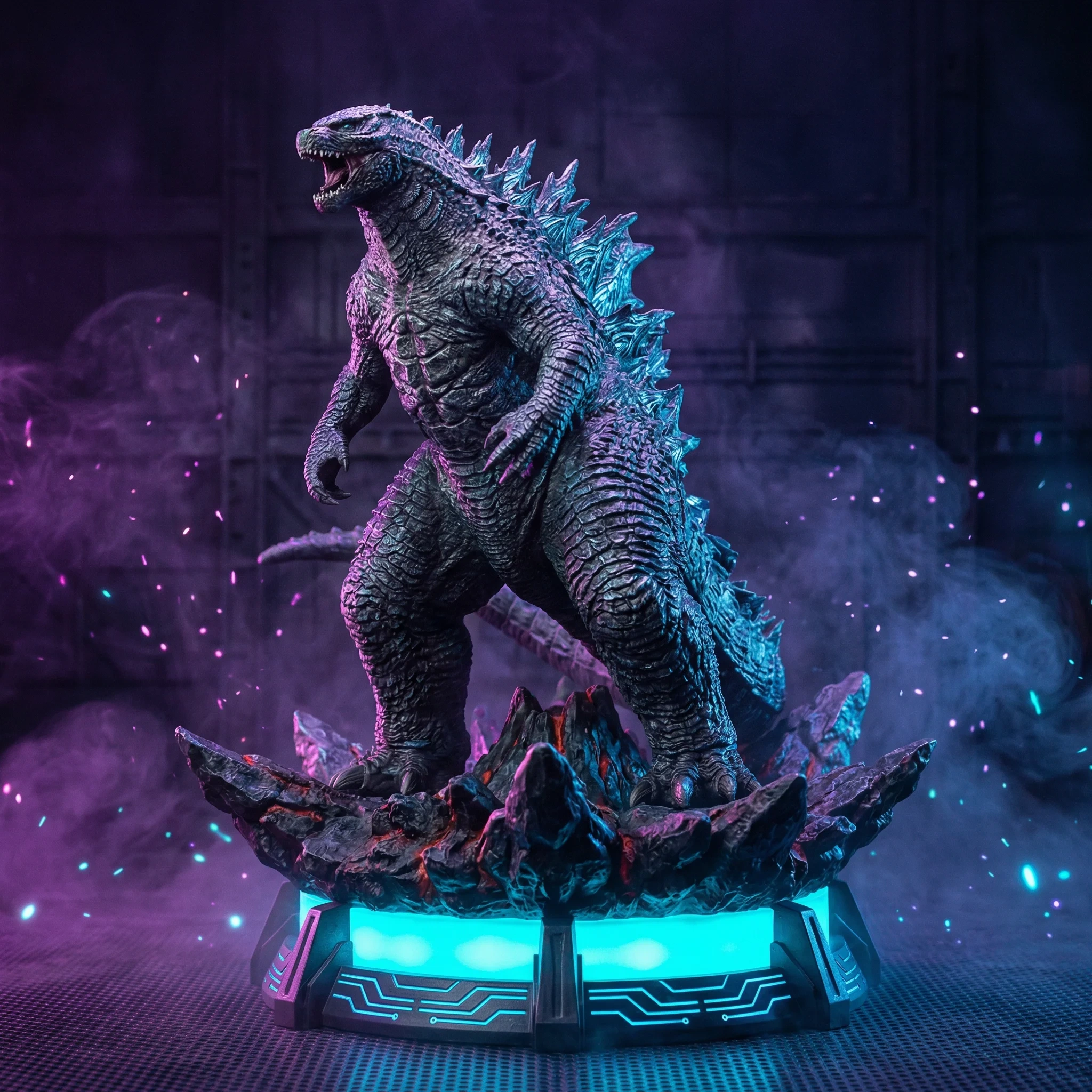 哥斯拉大战金刚限量版雕像模型 - 全球限量500体